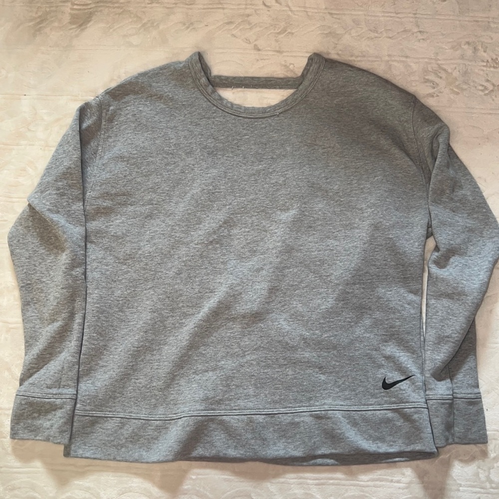 Nike | Gray crewneck Sweater Open Back